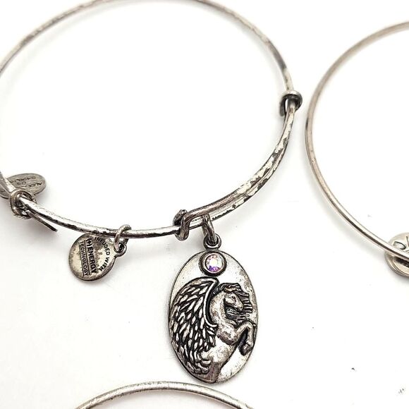 Bracelets by Alex and Ani set Silvertone and Goldtone Hardware - Picture 4 of 6